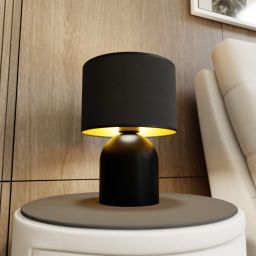 Emibig Aspen lampa stołowa 1x15 W czarny/złoty 1323/LN1