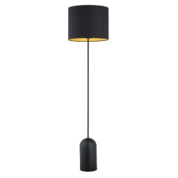 Emibig Aspen lampa stojąca 1x15 W czarny/złoty 1323/LP1