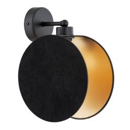 Emibig Motif kinkiet 1x10 W czarny-złoty 1325/K1