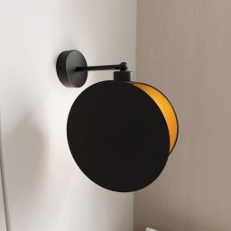 Emibig Motif kinkiet 1x10 W czarny-złoty 1325/K1