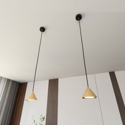 Emibig Elit lampa wisząca 1x12W złoty/czarny 1329/1