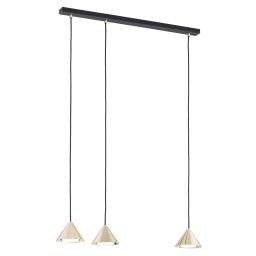 Emibig Elit lampa wisząca 3x12W złoty/czarny 1329/3