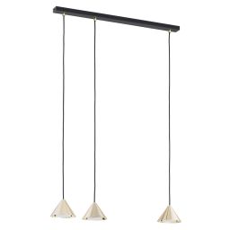 Emibig Elit lampa wisząca 3x12W złoty/czarny 1329/3