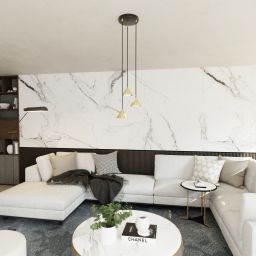 Emibig Elit lampa wisząca 3x10 W czarna-złota 13293PREM