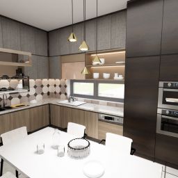 Emibig Elit lampa wisząca 4x10 W czarna-złota 13294PREM