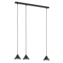 Emibig Elit lampa wisząca 3x12W czarny 1330/3