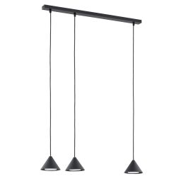 Emibig Elit lampa wisząca 3x12W czarny 1330/3