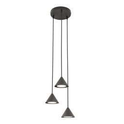 Emibig Elit lampa wisząca 3x10 W czarna
