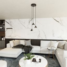 Emibig Elit lampa wisząca 3x10 W czarna