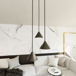 Emibig Elit lampa wisząca 3x10 W czarna