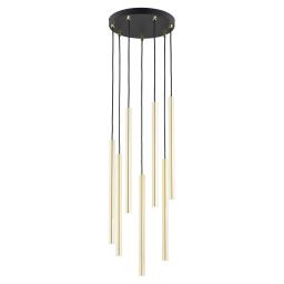 Emibig Selter Gold lampa wisząca 7x8W złoty/czarny 1332/7PREM