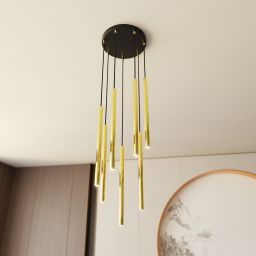 Emibig Selter Gold lampa wisząca 7x8W złoty/czarny 1332/7PREM