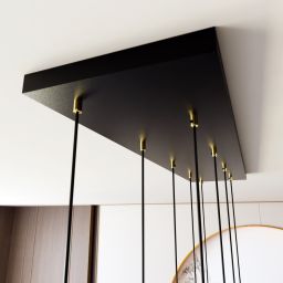 Emibig Selter Gold lampa wisząca 9x8W złoty/czarny 1332/9