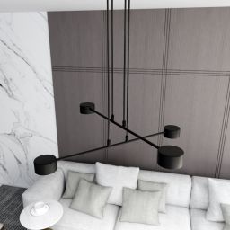 Emibig Modus lampa wisząca 4x12W czarny 1339/4