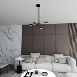 Emibig Modus lampa wisząca 4x12W czarny 1339/4