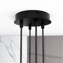 Emibig Modus lampa wisząca 4x12W czarny 1339/4