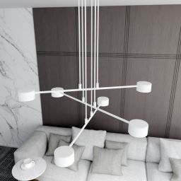 Emibig Modus lampa wisząca 6x12W biały 1340/6