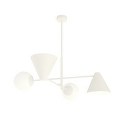 Emibig Hermes lampa podsufitowa 4x10 W biała 1348/4