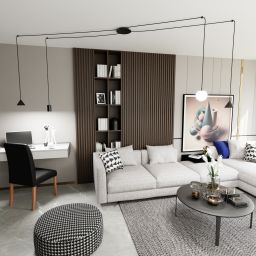 Emibig Fuji lampa wisząca 4x10 W czarna 13494