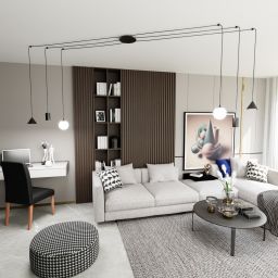 Emibig Fuji lampa wisząca 6x0 W czarna 13496