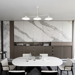 Emibig Foster lampa wisząca 3x10 W biała 1354/3