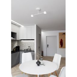 Emibig Halo lampa podsufitowa 2x10 W biała 1356/2