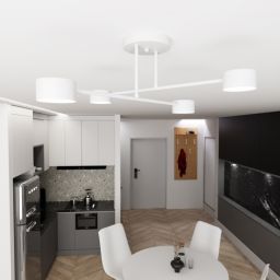 Emibig Halo lampa podsufitowa 4x10 W biała 1356/4