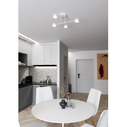 Emibig Halo lampa podsufitowa 4x10 W biała 1356/4