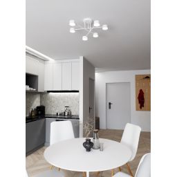 Emibig Halo lampa podsufitowa 6x10 W biała 1356/6