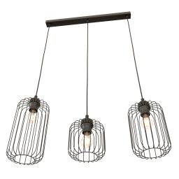 Emibig Vander lampa wisząca 3x15 W czarna 1365/3