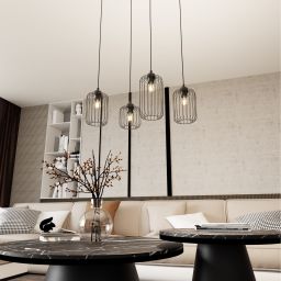 Emibig Vander lampa wisząca 4x15 W czarna 1365/4