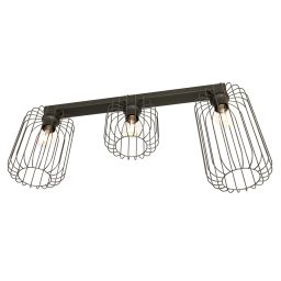 Emibig Barn lampa podsufitowa 3x15 W czarna 1367/3