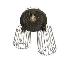Emibig Barn lampa podsufitowa 3x15 W czarna 1367/3PREM