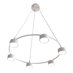 Emibig Starlit lampa wisząca 6x10 W biała 1373/6