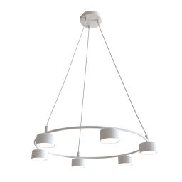 Emibig Starlit lampa wisząca 6x10 W biała 1373/6