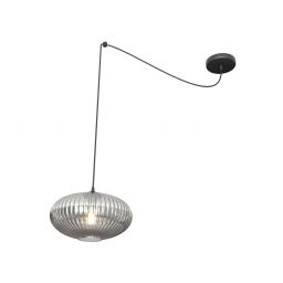 Emibig Origo lampa wisząca 1x15 W czarna-grafitowa 1375/1