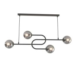 Emibig Atria lampa wisząca 4x10 W czarna-grafitowa 1384/4