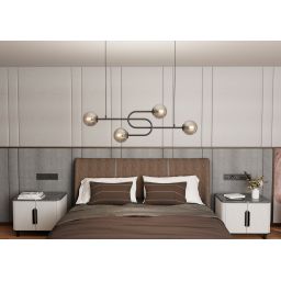 Emibig Atria lampa wisząca 4x10 W czarna-grafitowa 1384/4