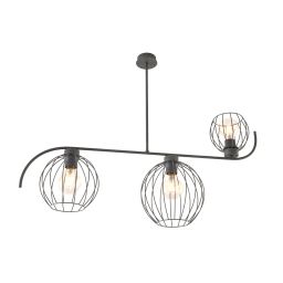 Emibig Echo lampa podsufitowa 3x15 W czarna 1385/3