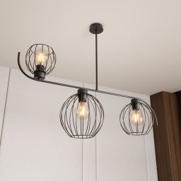 Emibig Echo lampa podsufitowa 3x15 W czarna 1385/3