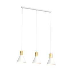 Emibig Rosa lampa wisząca 3x10 W biała 1389/3