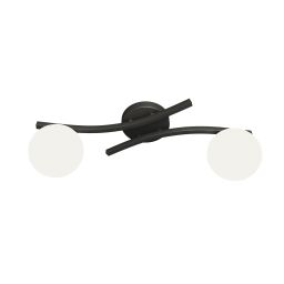 Emibig Opus lampa podsufitowa 2x10 W biała-czarna 1390/2