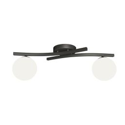 Emibig Opus lampa podsufitowa 2x10 W biała-czarna 1390/2