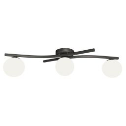 Emibig Opus lampa podsufitowa 3x10 W biała-czarna 1390/3