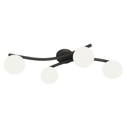 Emibig Opus lampa podsufitowa 4x10 W biała-czarna 1390/4