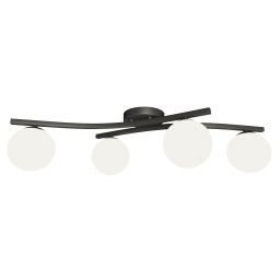 Emibig Opus lampa podsufitowa 4x10 W biała-czarna 1390/4