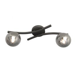 Emibig Opus lampa podsufitowa 2x10 W biała-grafitowa 1391/2