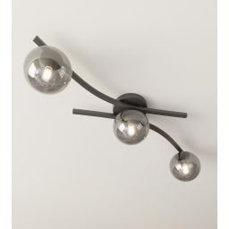 Emibig Opus lampa podsufitowa 3x10 W czarna-grafitowa 1391/3