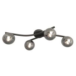 Emibig Opus lampa podsufitowa 4x10 W czarna-grafitowa 1391/4