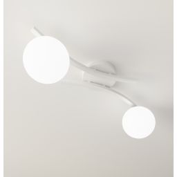 Emibig Opus lampa podsufitowa 2x10 W biała 1392/2